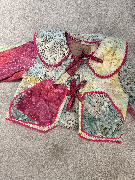 Jackets & Blazers - Hot Pink Handmade Quilted Jacket